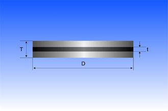 Metalworking High Strength Sandwich PCD Blanks Round Shape PCD Cutting Tools Blank